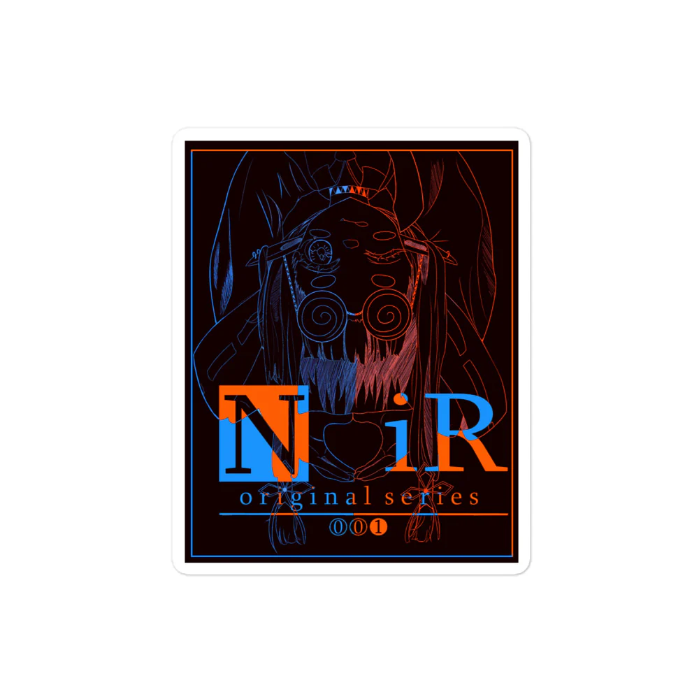 NoiR Original Series 001 "Nia" Sticker Black - Image 2