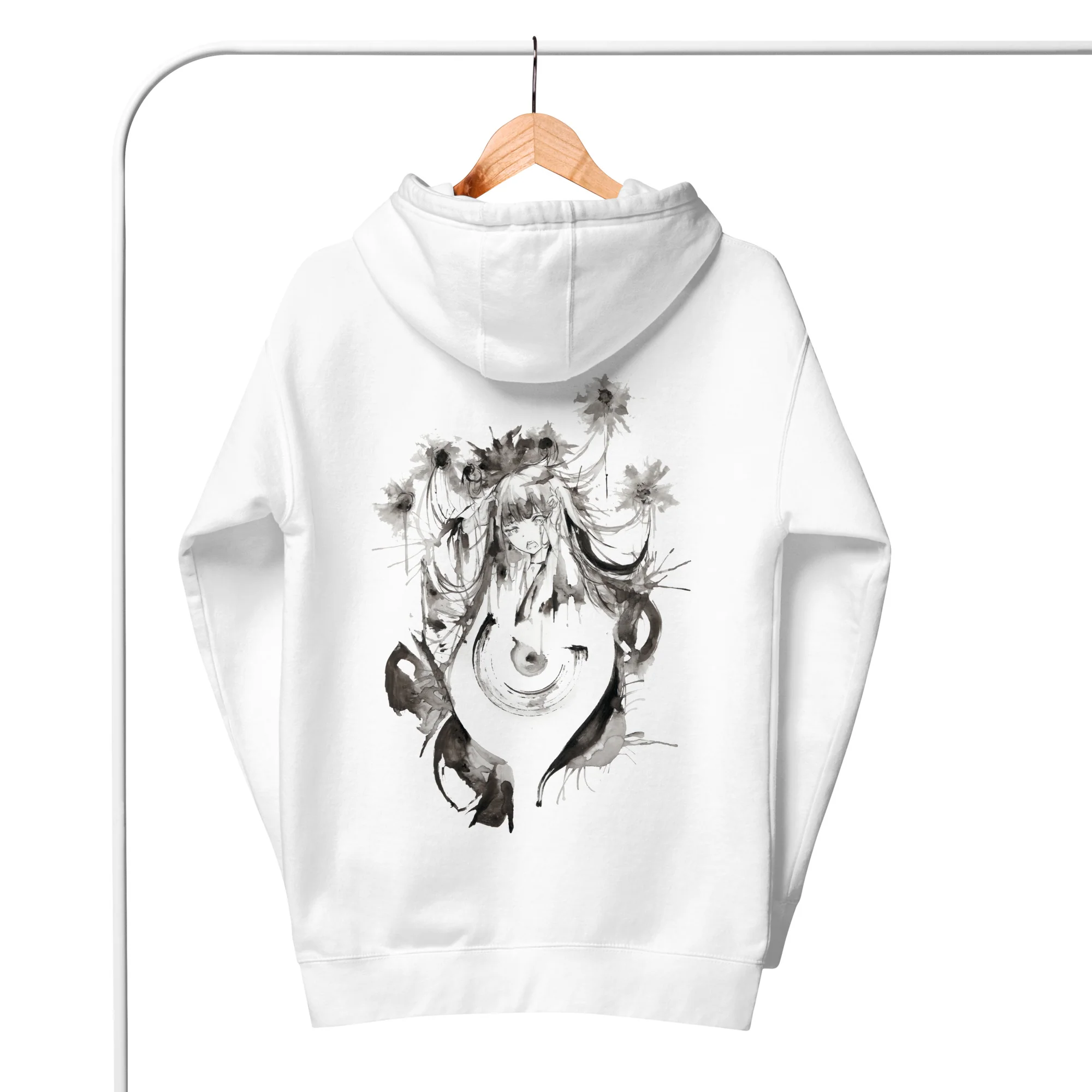 NoiR Series 004 "Anxiety" Original ink Hoodie - Image 4