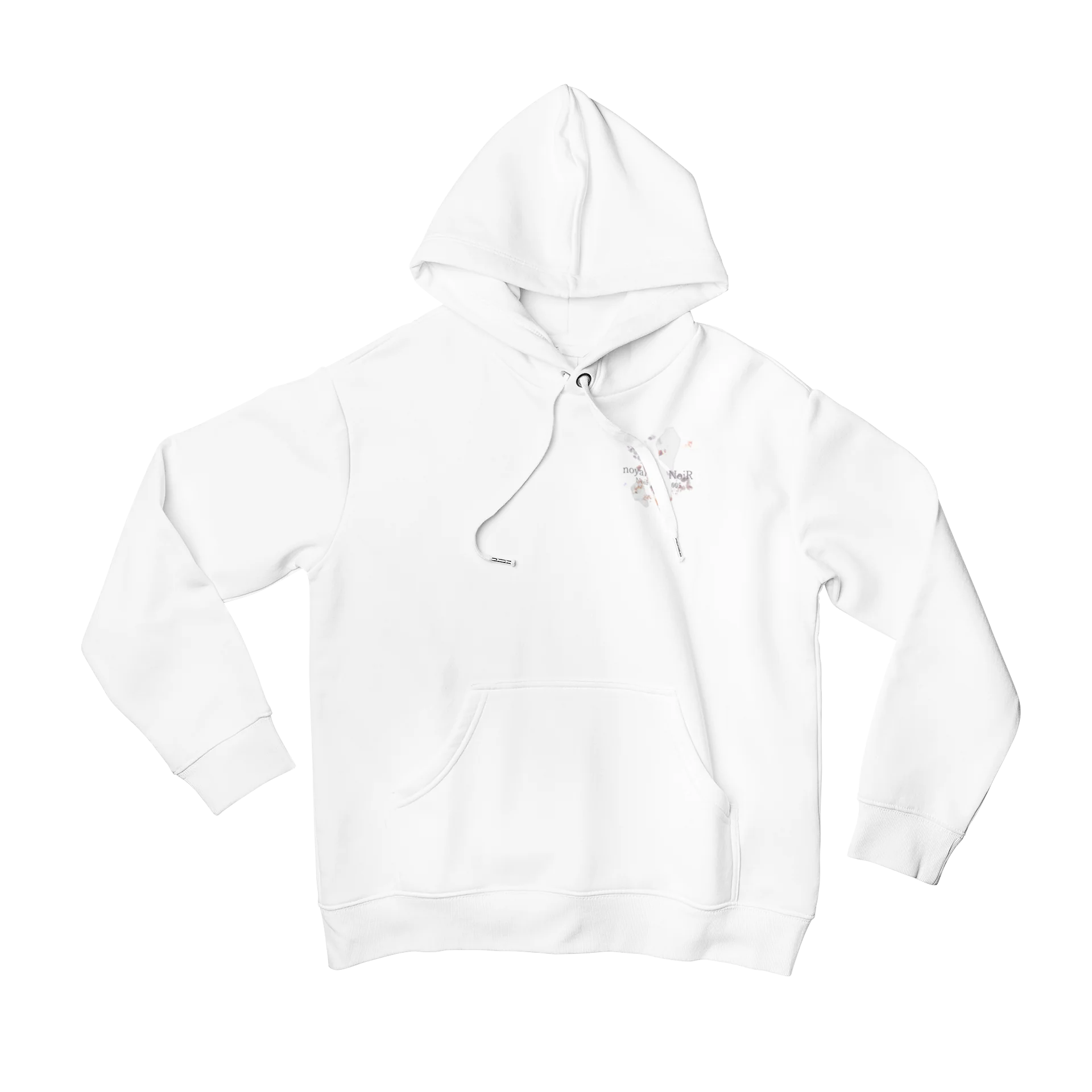 NoiR series 005 "N/A" Premium Hoodie White - Image 4