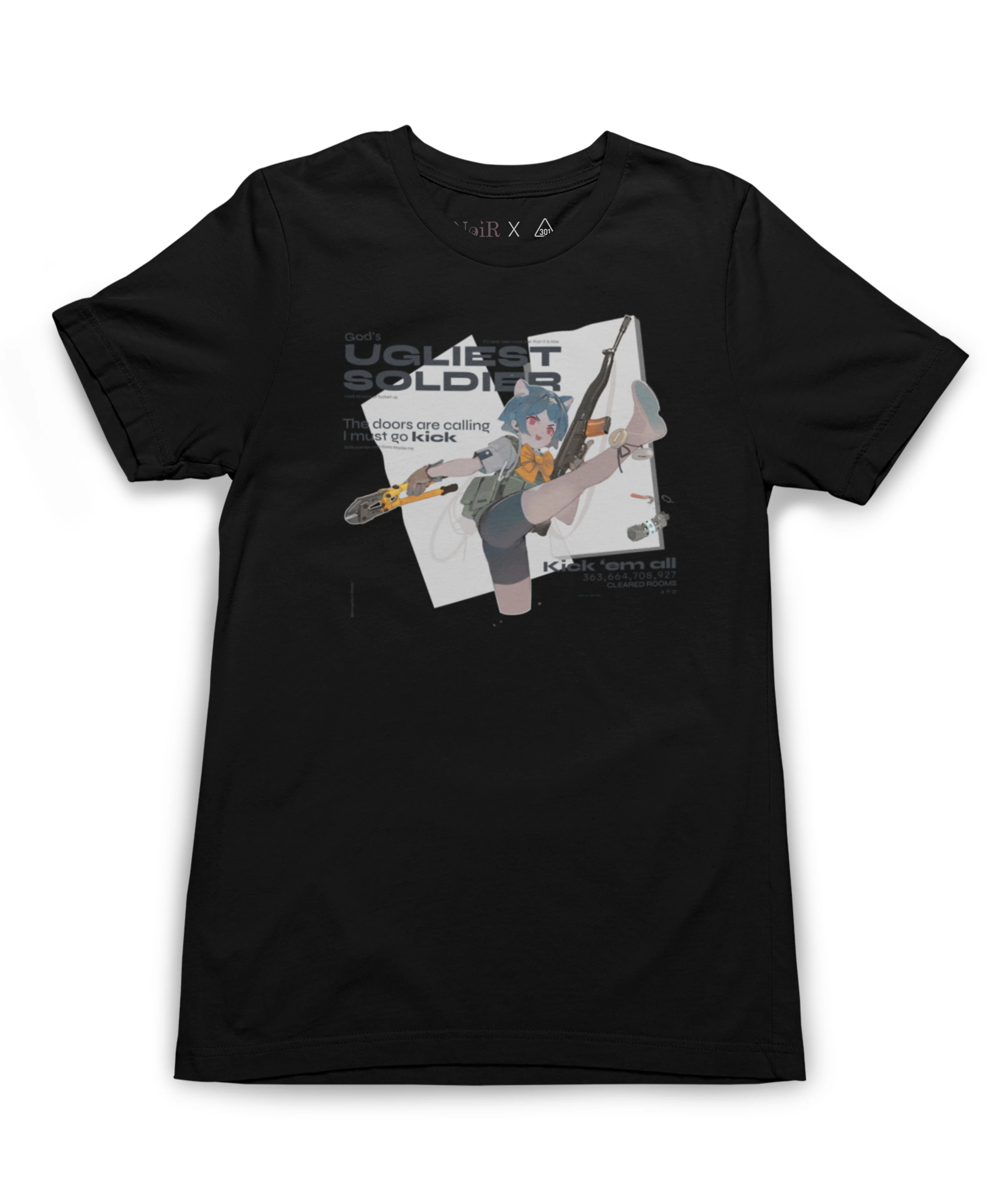 [FINISHED] NoiR Series 009 "Polilla" God's Ugliest Soldier T-Shirt - Image 3